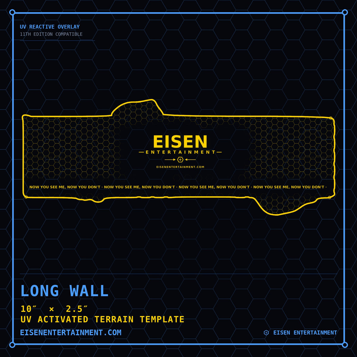 Long Wall Ruin Template